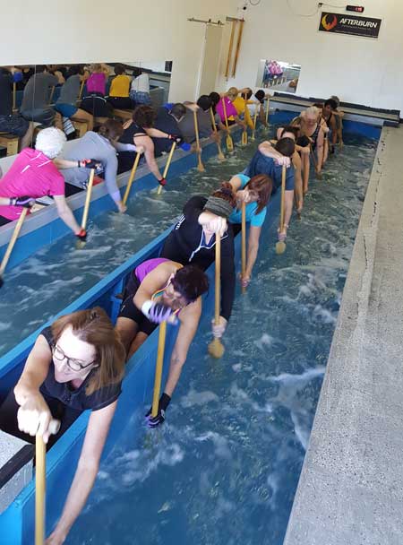 pool paddling